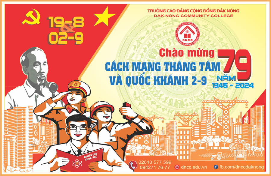 Chào mừng kỷ niệm 79 năm Cách mạng Tháng tám, và Quốc khánh 2-9 (1945 - 2024) 